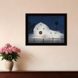 Christmas Starry Night 2 Black Framed Print Wall Art - Homeroots