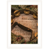 Holly and Ivy 1 White Framed Print Wall Art - Homeroots