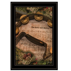 Holly and Ivy 2 Black Framed Print Wall Art - Homeroots