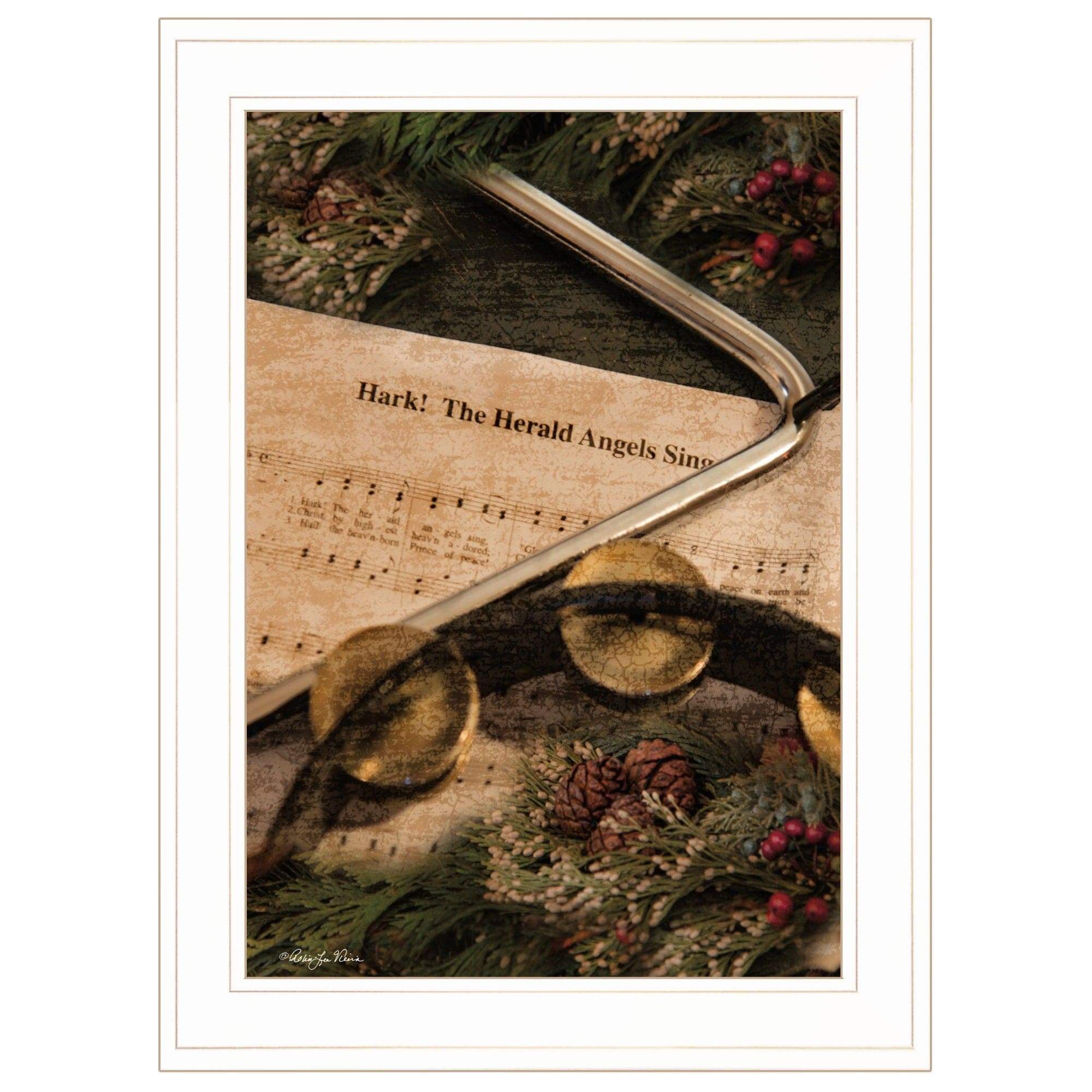 The Angels Sing 1 White Framed Print Wall Art - Homeroots - Flyclothing LLC