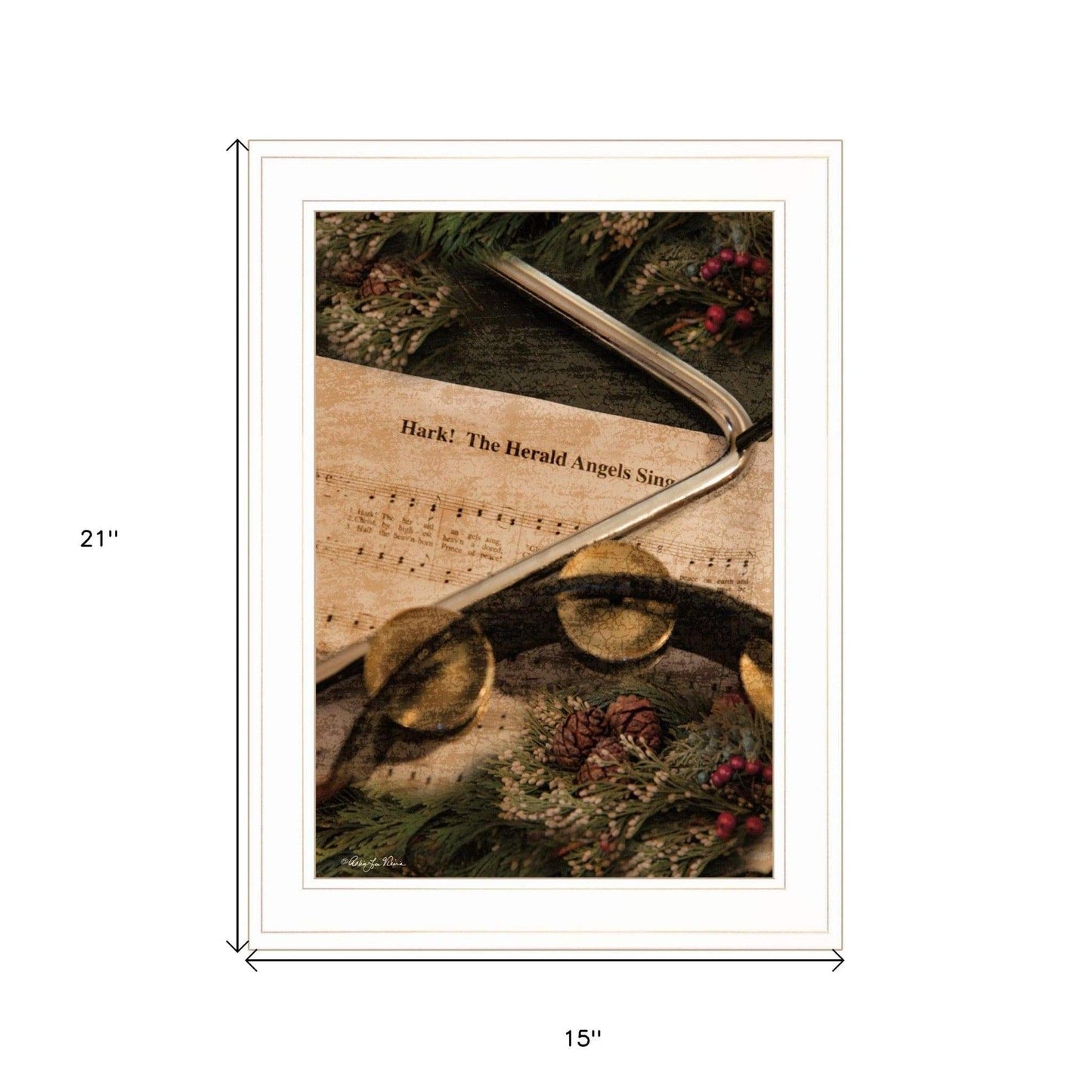 The Angels Sing 1 White Framed Print Wall Art - Homeroots - Flyclothing LLC