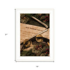 The Angels Sing 1 White Framed Print Wall Art - Homeroots