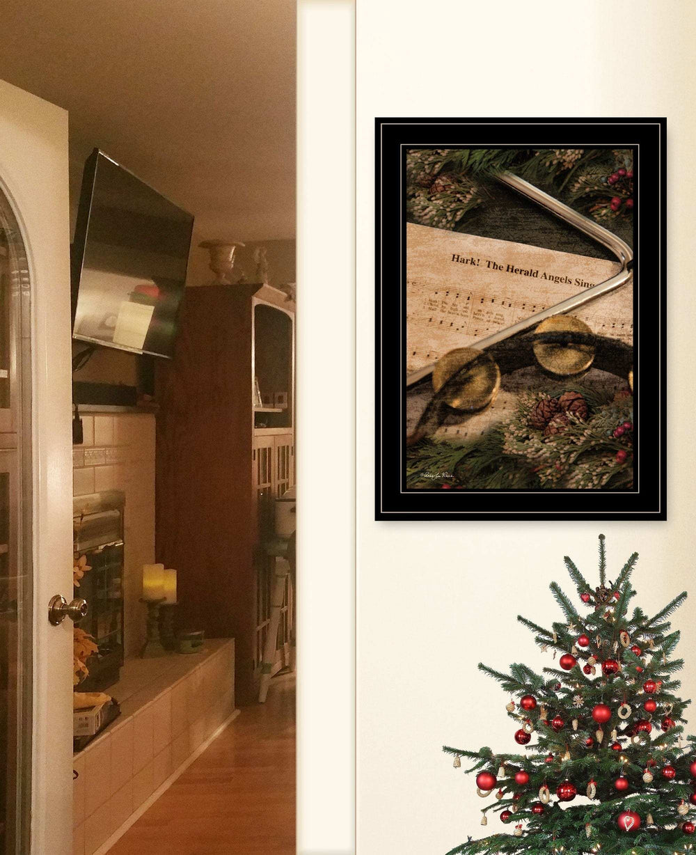 The Angels Sing 2 Black Framed Print Wall Art - Homeroots - Flyclothing LLC