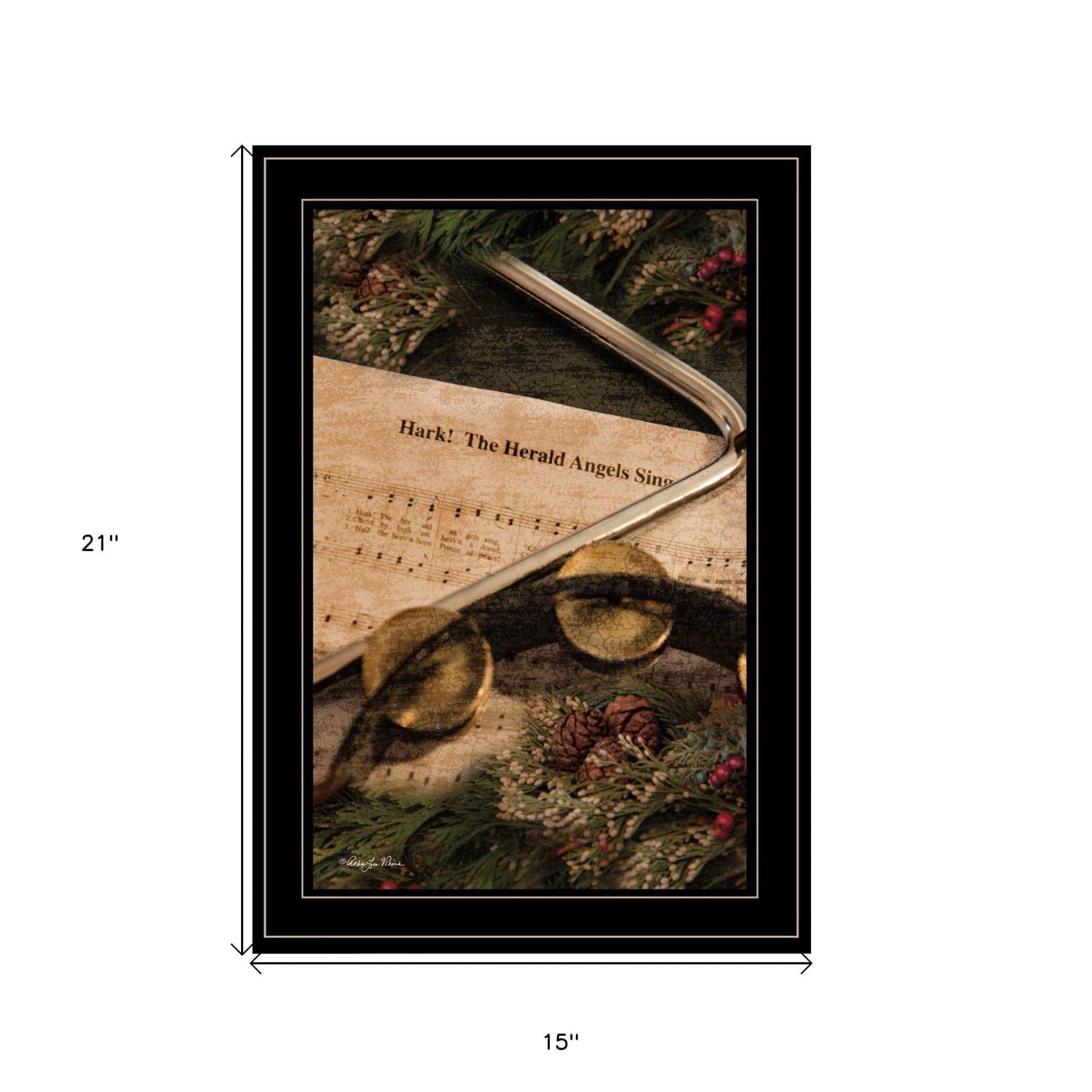 The Angels Sing 2 Black Framed Print Wall Art - Homeroots