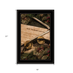 The Angels Sing 2 Black Framed Print Wall Art - Homeroots