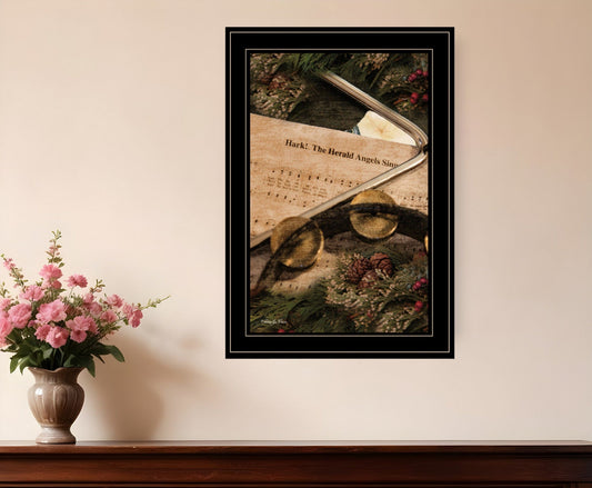 The Angels Sing 2 Black Framed Print Wall Art - Homeroots
