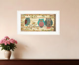 Three Wise Owls 2 White Framed Print Wall Art - Homeroots
