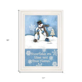 Trendy Snowman 1 White Framed Print Wall Art - Homeroots - Flyclothing LLC