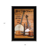 Music 10 Black Framed Print Wall Art - Homeroots - Flyclothing LLC