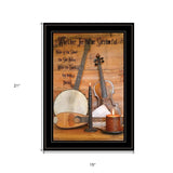 Music 10 Black Framed Print Wall Art - Homeroots - Flyclothing LLC