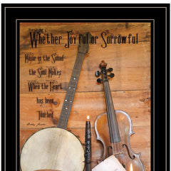 Music 10 Black Framed Print Wall Art - Homeroots