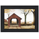 Bucks County Bridge 2 Black Framed Print Wall Art - Homeroots
