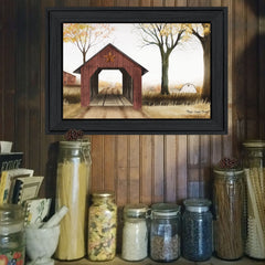 Bucks County Bridge 2 Black Framed Print Wall Art - Homeroots