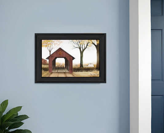 Bucks County Bridge 2 Black Framed Print Wall Art - Homeroots