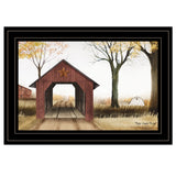 Bucks County Bridge 3 Black Framed Print Wall Art - Homeroots