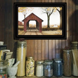 Bucks County Bridge 3 Black Framed Print Wall Art - Homeroots