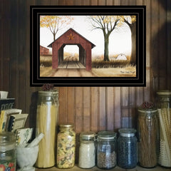 Bucks County Bridge 3 Black Framed Print Wall Art - Homeroots