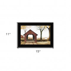 Bucks County Bridge 3 Black Framed Print Wall Art - Homeroots