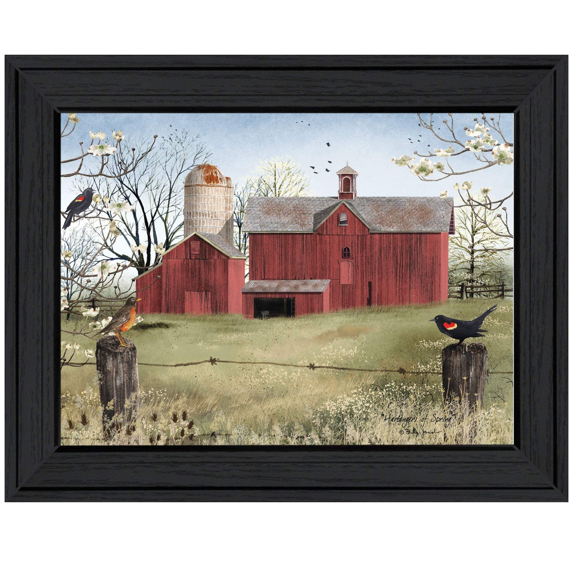 Harbingers of Spring 6 Black Framed Print Wall Art - Homeroots - Flyclothing LLC