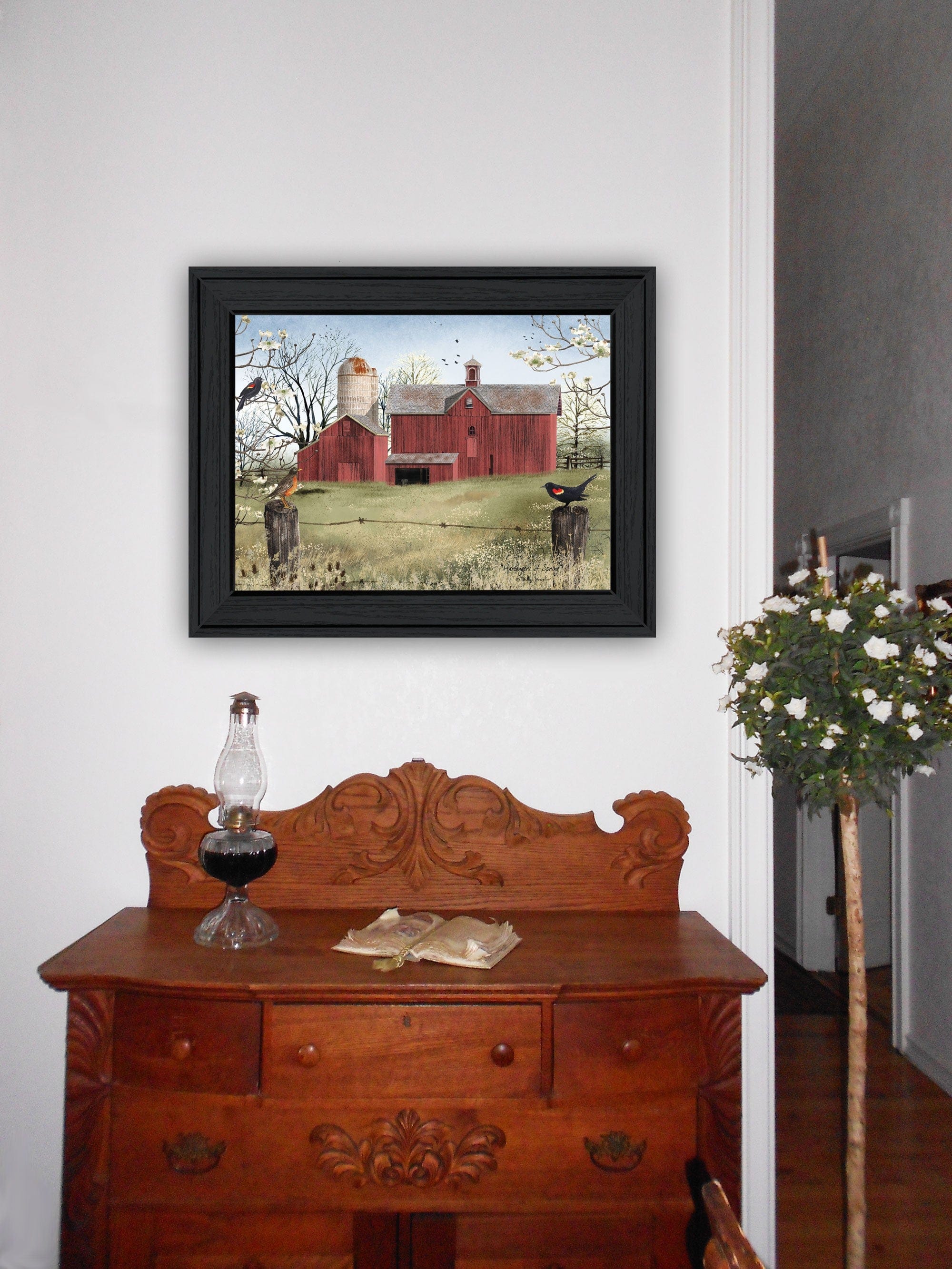 Harbingers of Spring 6 Black Framed Print Wall Art - Homeroots