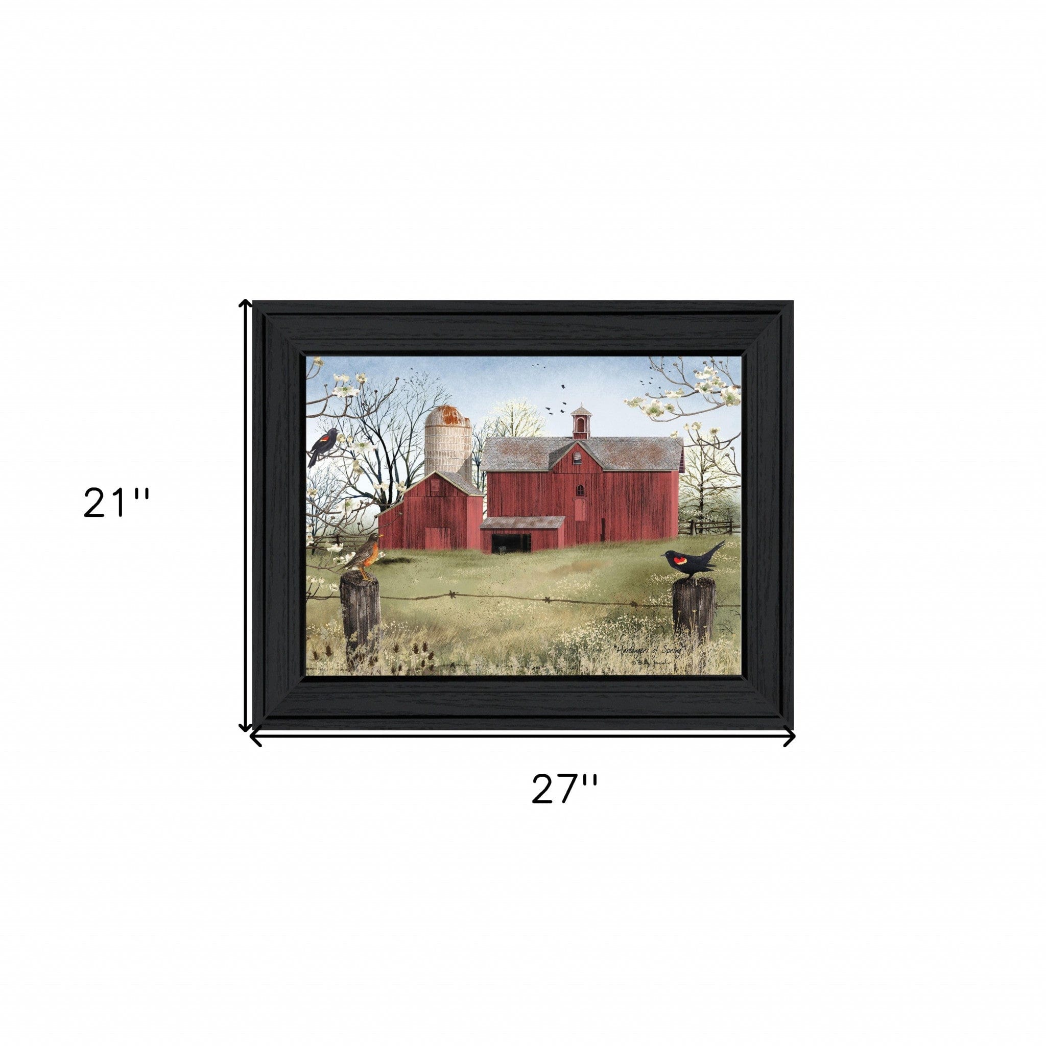 Harbingers of Spring 6 Black Framed Print Wall Art - Homeroots