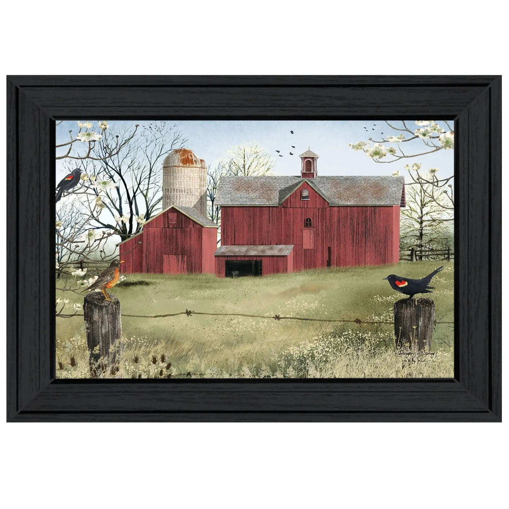 Harbingers of Spring 1 Black Framed Print Wall Art - Homeroots - Flyclothing LLC