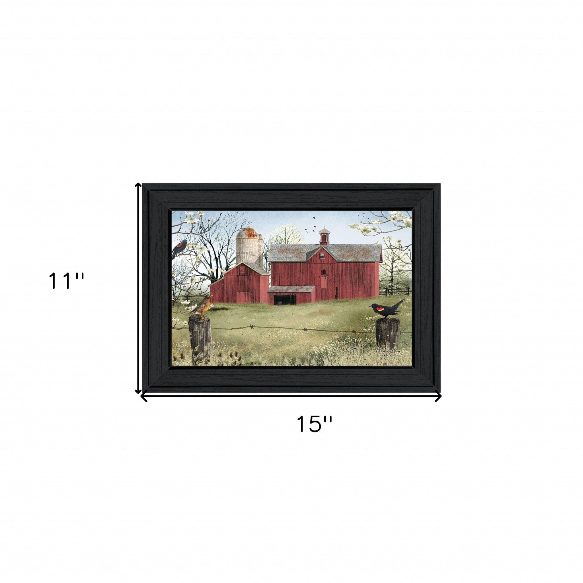 Harbingers of Spring 1 Black Framed Print Wall Art - Homeroots