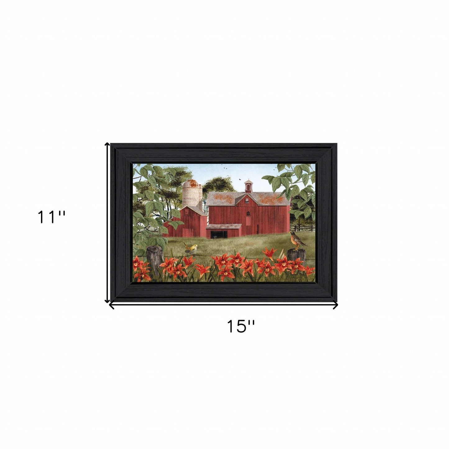 Summer Days 1 Black Framed Print Wall Art - Homeroots - Flyclothing LLC