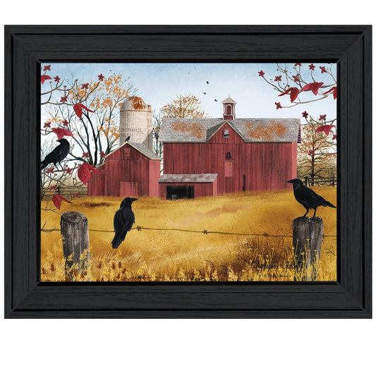 Autumn Gold 4 Black Framed Print Wall Art - Homeroots