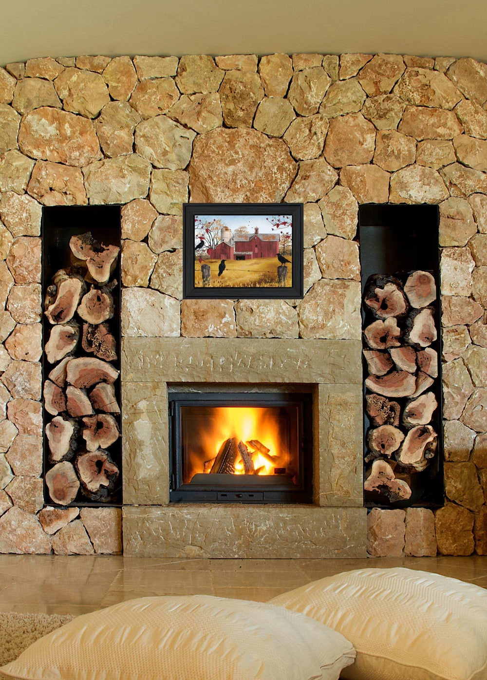 Autumn Gold 4 Black Framed Print Wall Art - Homeroots - Flyclothing LLC