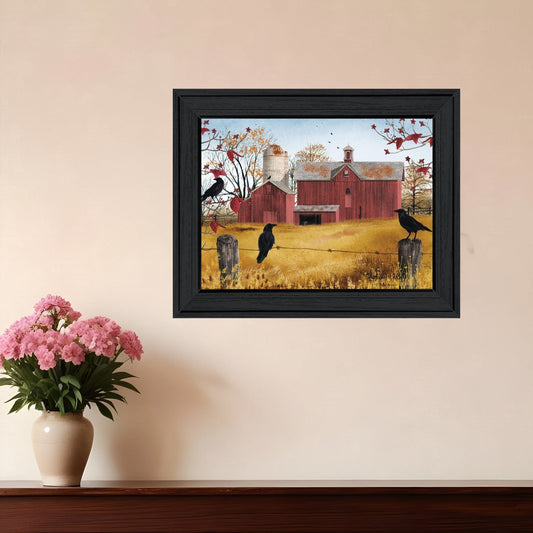 Autumn Gold 4 Black Framed Print Wall Art - Homeroots