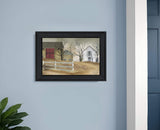Old Stone Barn Black Framed Print Wall Art - Homeroots - Flyclothing LLC