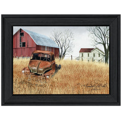 Granddads Old Truck 2 Black Framed Print Wall Art - Homeroots