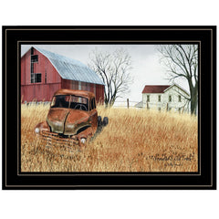 Granddads Old Truck 3 Black Framed Print Wall Art - Homeroots