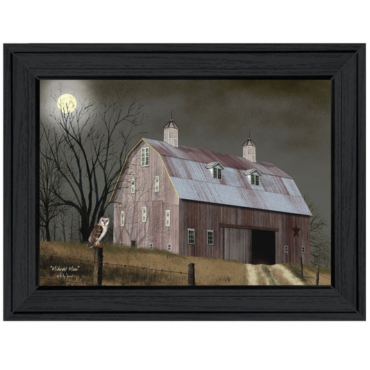 Midnight Moon 4 Black Framed Print Wall Art - Homeroots