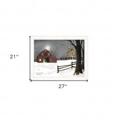 Light in the Stable 5 White Framed Print Wall Art - Homeroots