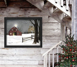 Light in the Stable 6 Black Framed Print Wall Art - Homeroots