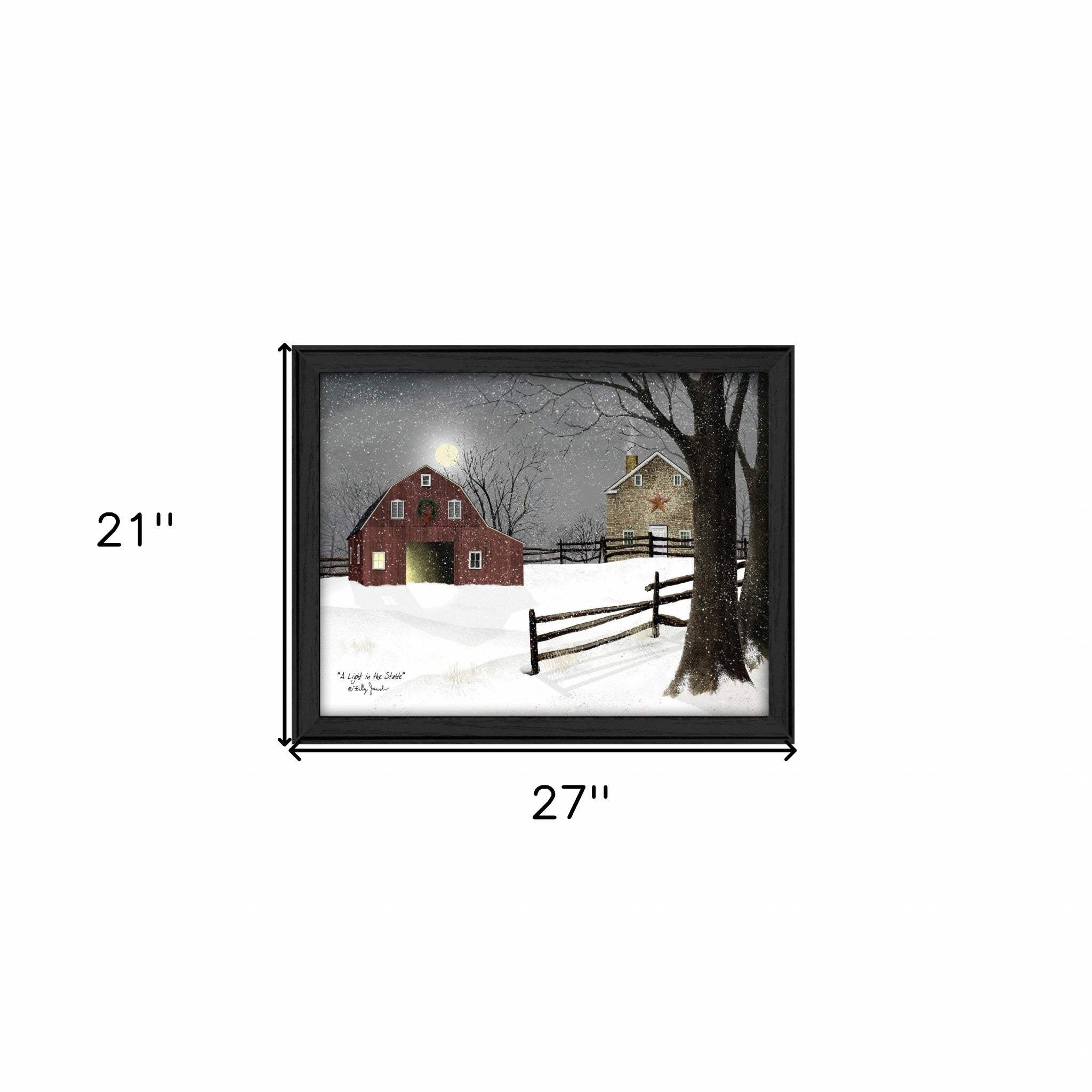 Light in the Stable 6 Black Framed Print Wall Art - Homeroots - Flyclothing LLC