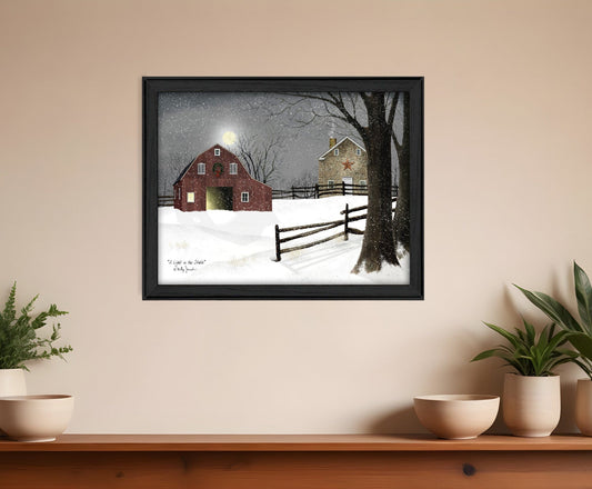 Light in the Stable 6 Black Framed Print Wall Art - Homeroots
