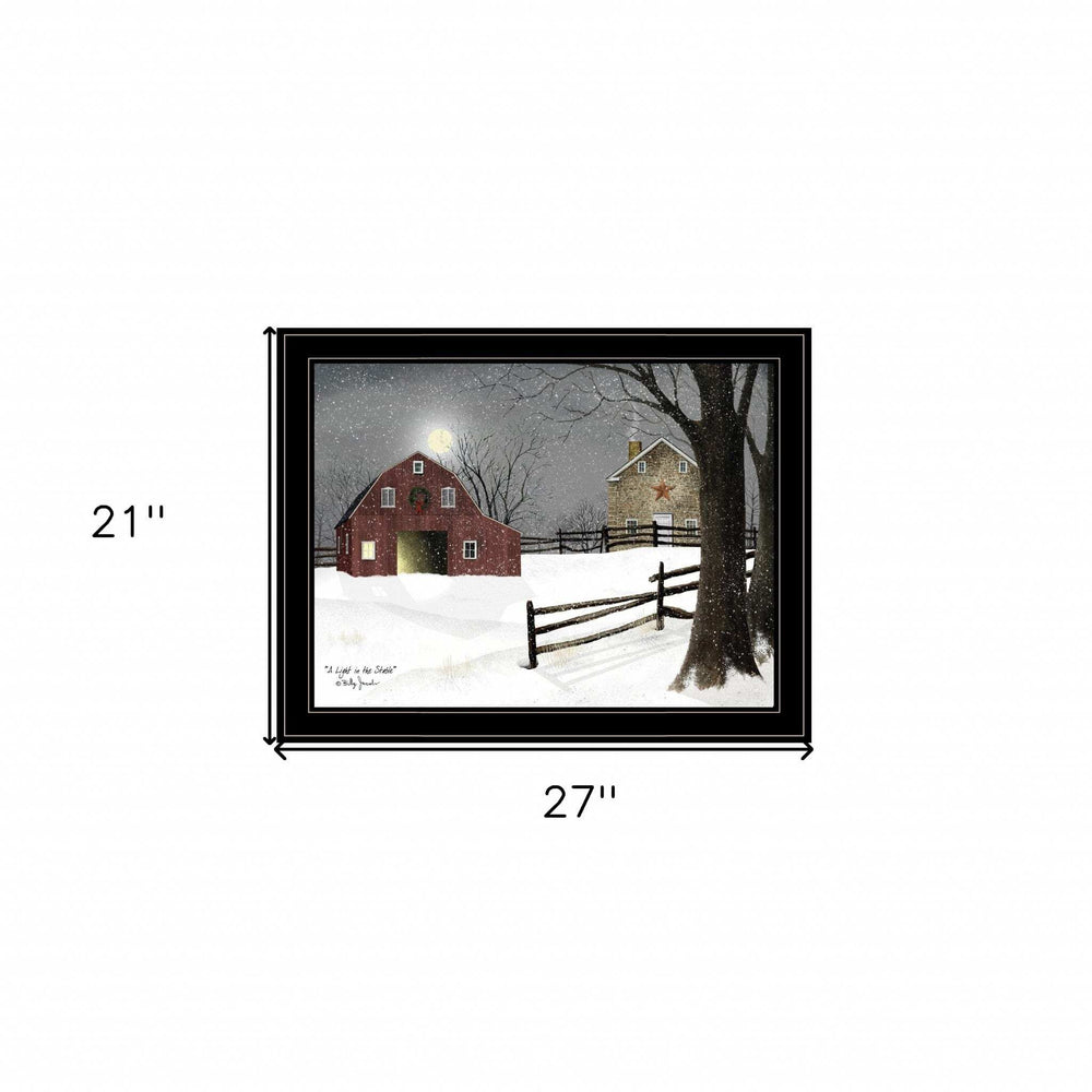 Light in the Stable 7 Black Framed Print Wall Art - Homeroots - Flyclothing LLC
