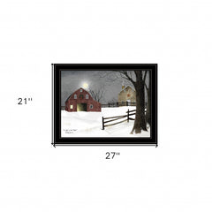Light in the Stable 7 Black Framed Print Wall Art - Homeroots