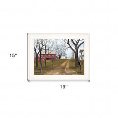 The Old Dirt Road 2 White Framed Print Wall Art - Homeroots