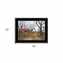 The Old Dirt Road 3 Black Framed Print Wall Art - Homeroots