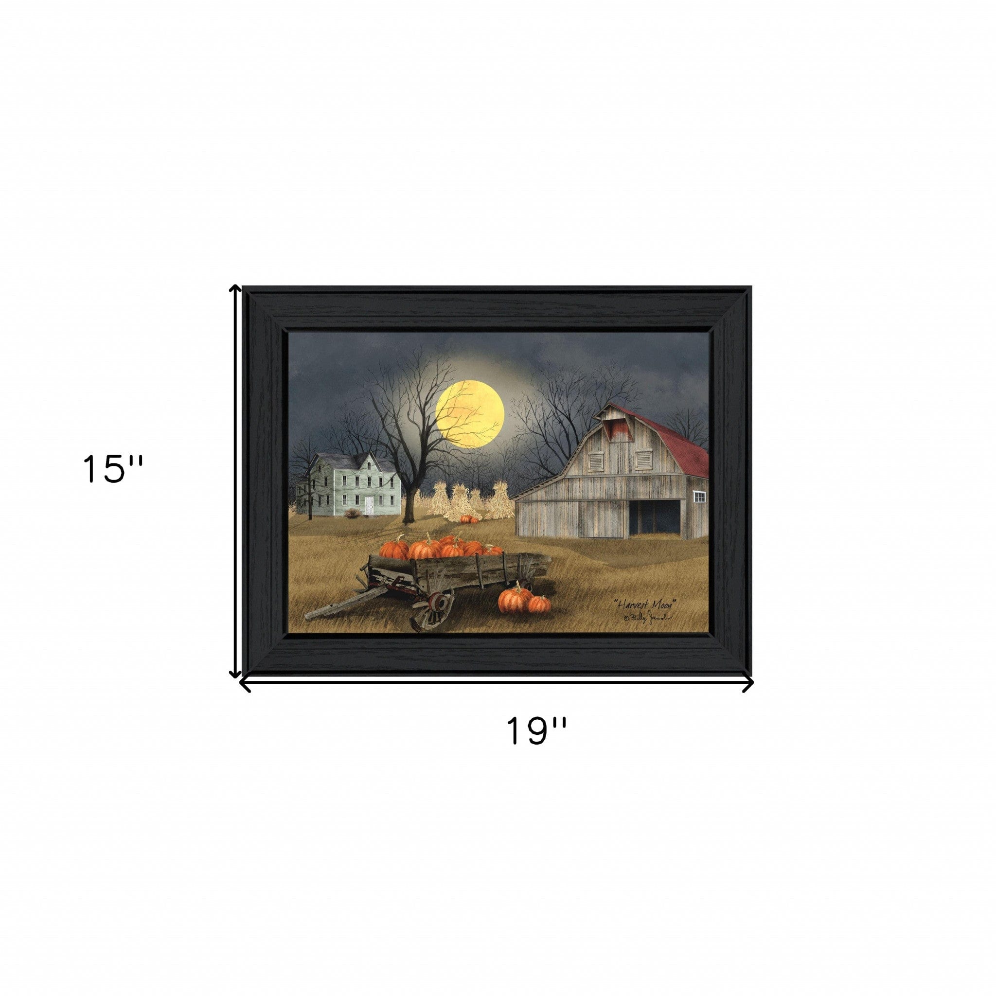 Harvest Moon 6 Black Framed Print Kitchen Wall Art - Homeroots
