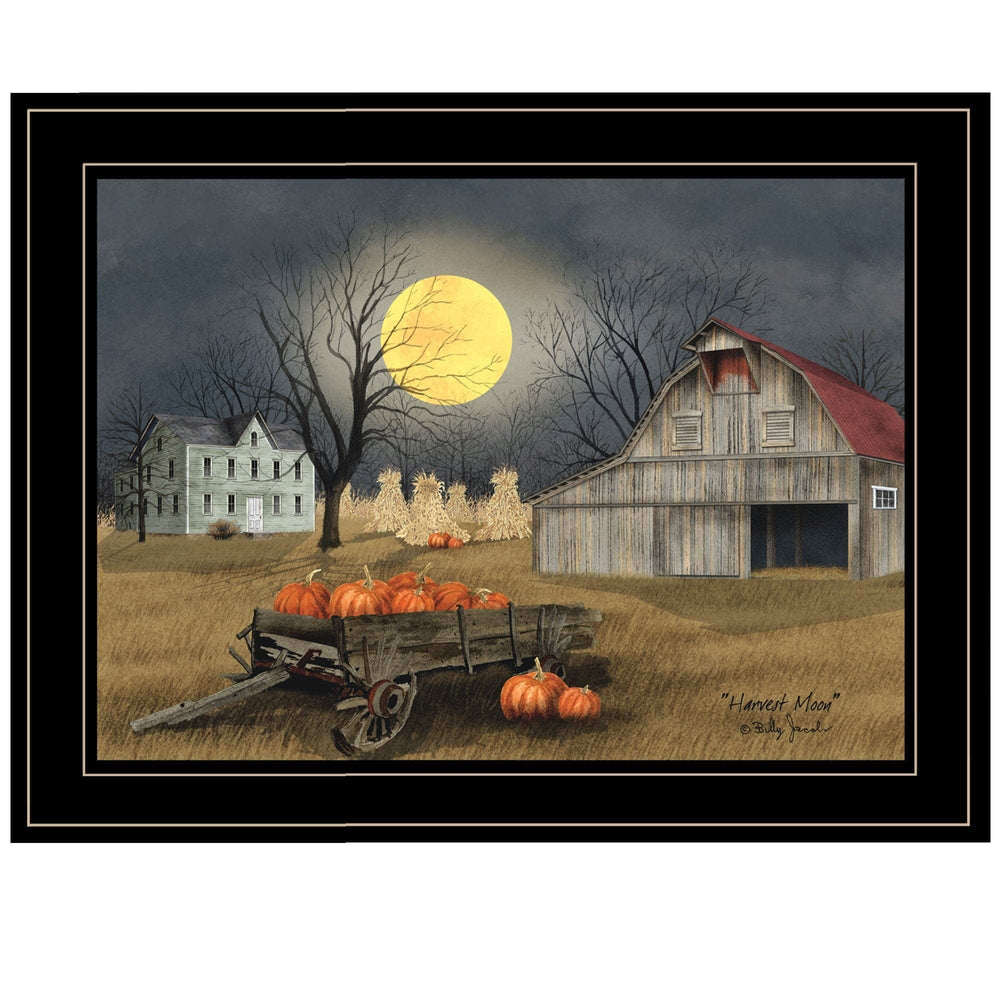 Harvest Moon 7 Black Framed Print Kitchen Wall Art - Homeroots - Flyclothing LLC