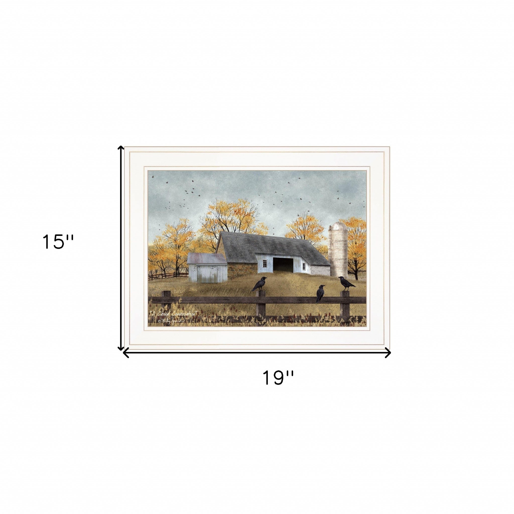 A Casual Conversation 3 White Framed Print Wall Art - Homeroots