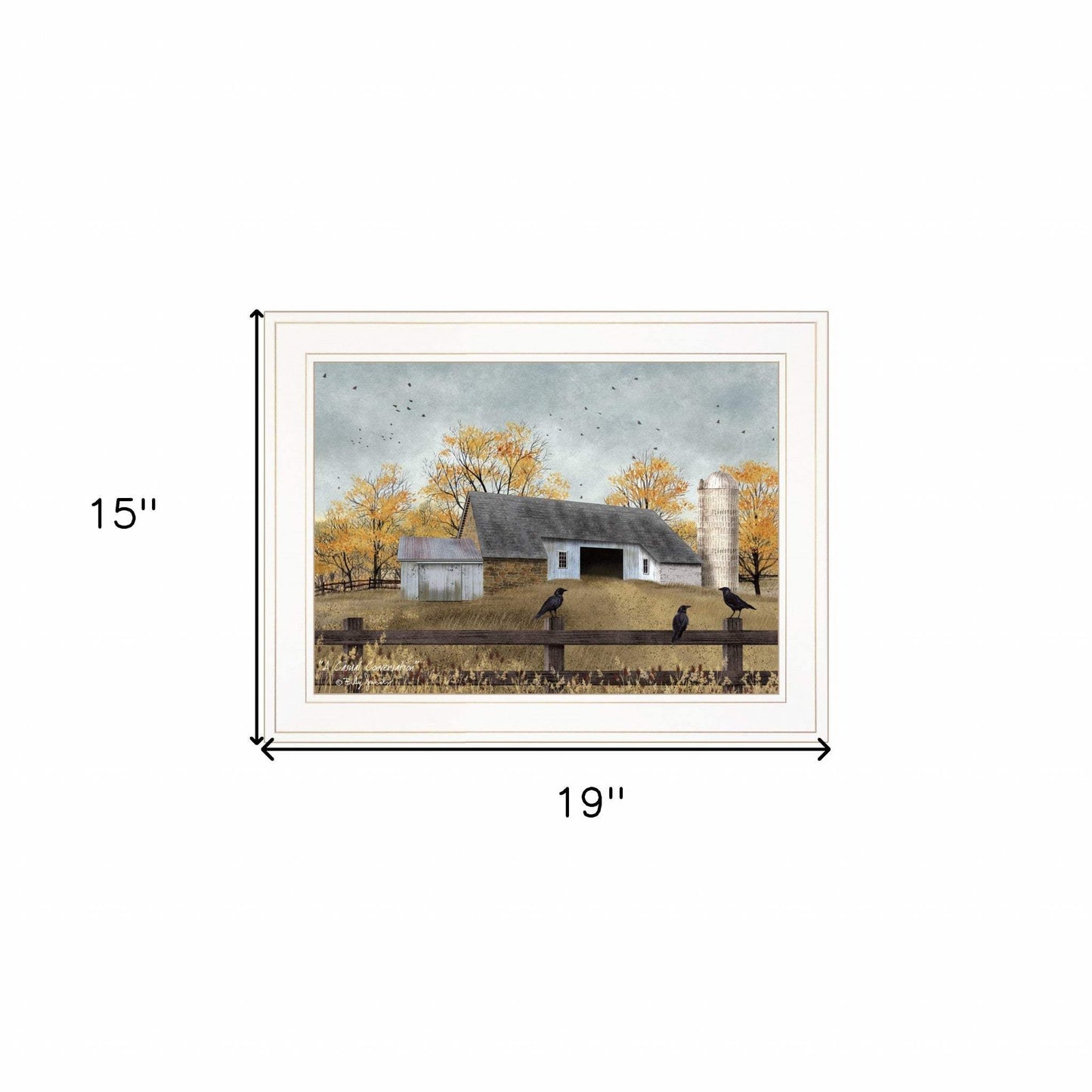 A Casual Conversation 3 White Framed Print Wall Art - Homeroots - Flyclothing LLC