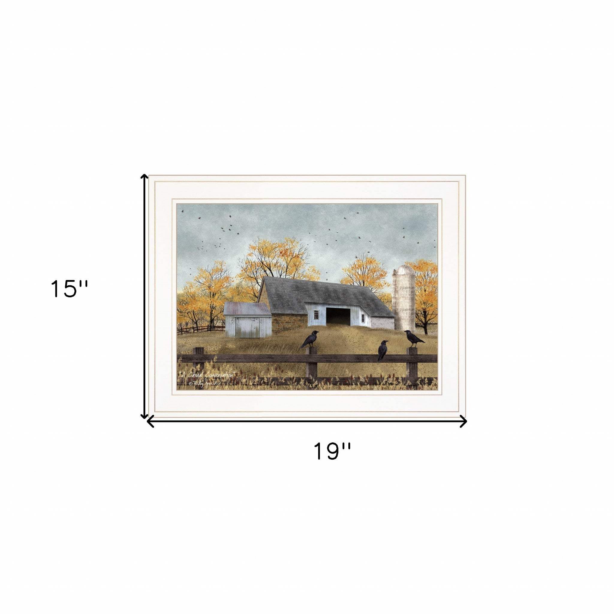 A Casual Conversation 3 White Framed Print Wall Art - Homeroots - Flyclothing LLC