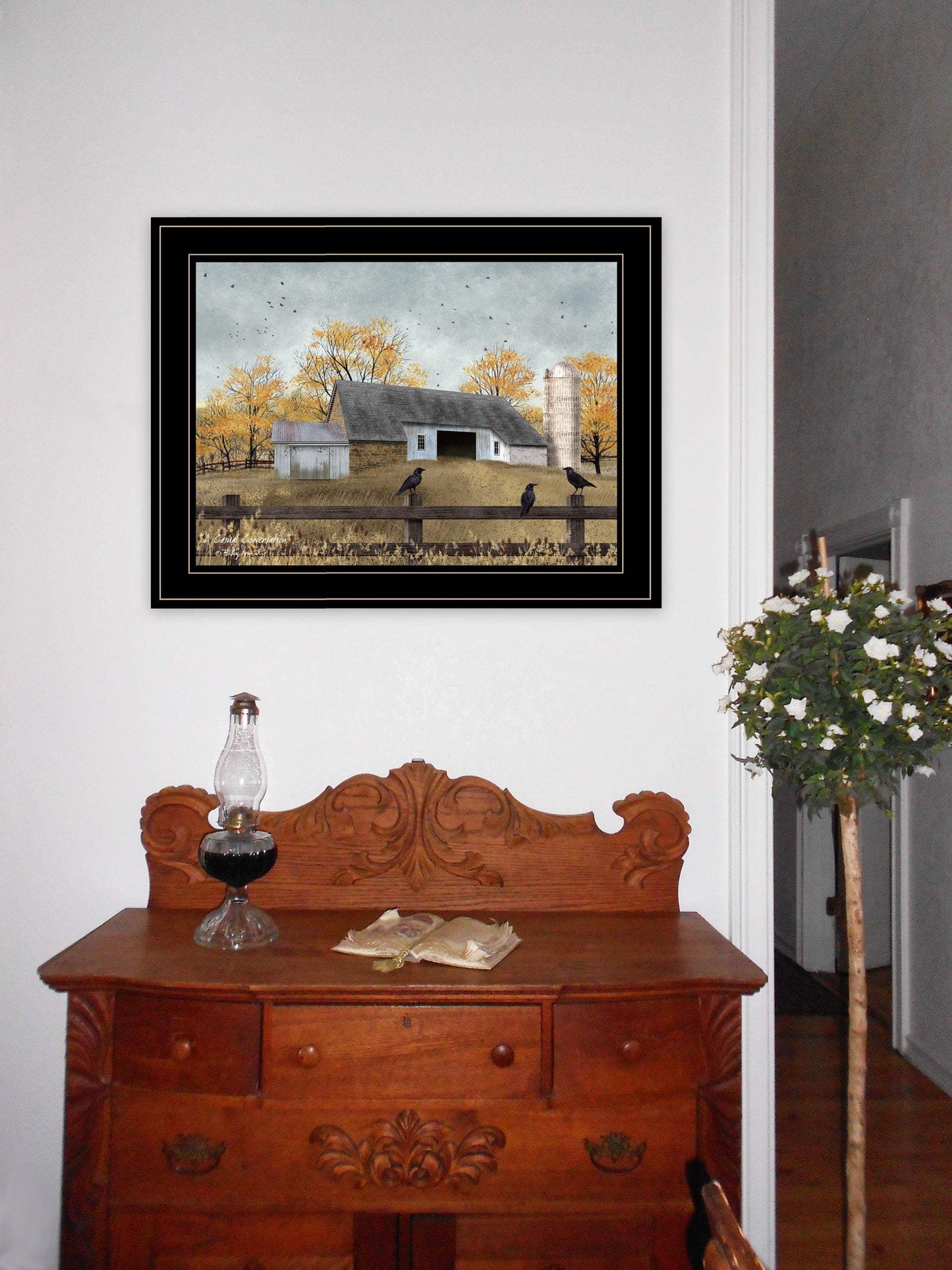 A Casual Conversation 4 Black Framed Print Wall Art - Homeroots - Flyclothing LLC