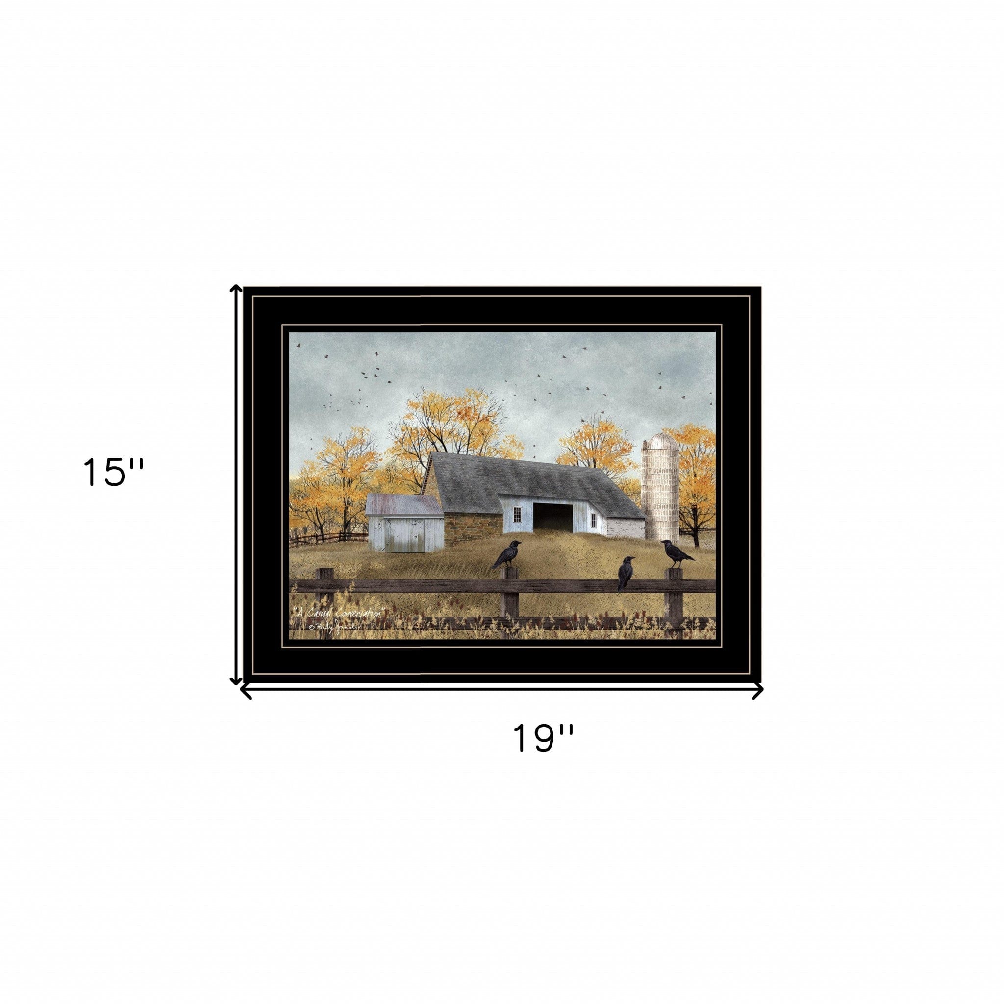 A Casual Conversation 4 Black Framed Print Wall Art - Homeroots